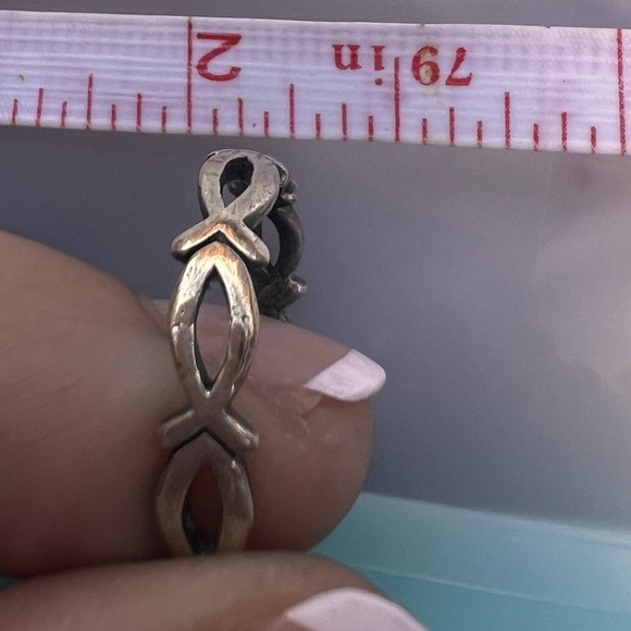 INFINITY to the Eternity Love Wedding Band Ring - Picture 6 of 6